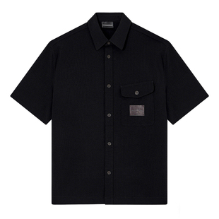 Armani/阿玛尼EA 男士时尚休闲宽松短袖衬衫 EM003410 AF18781