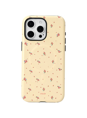 Ufology原创磁吸韩国进口适用iPhone16promax手机壳15pro苹果14碎花13全包12新款二合一菲林旋转支点支架17