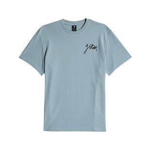 G-STAR RAW舒适微弹Script轻质青少年圆领流行艺术签T恤潮D26823