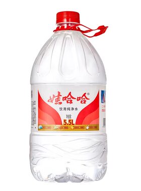 娃哈哈纯净水5.5L*4桶非矿泉水