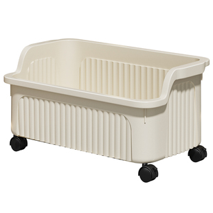 浴室柜下脏衣篮洗手台下脏衣服收纳筐家用脏衣篓推车带轮洗衣篮子