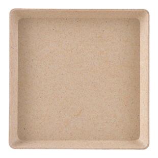 泥彩家植物纤维环保托盘圆形方形香薰盘花盆底托