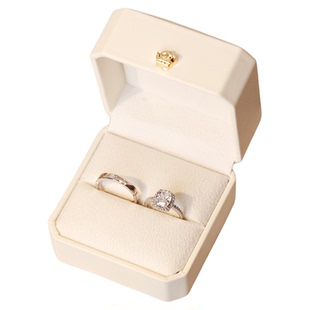 结婚仿真方形大钻戒对戒奢华群镶男女一对求婚送女友戒指拍照道具