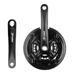 上海装配山地变速车牙盘42/34/24齿轮盘山地车自行车方孔曲柄