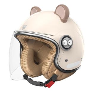 3C认证电动车头盔女士冬季保暖摩托电瓶车复古四季通用冬天安全帽