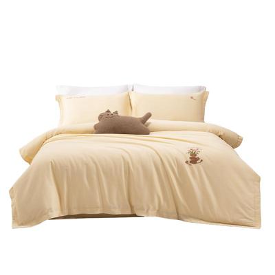 乐优家小美好长绒棉四件套纯棉