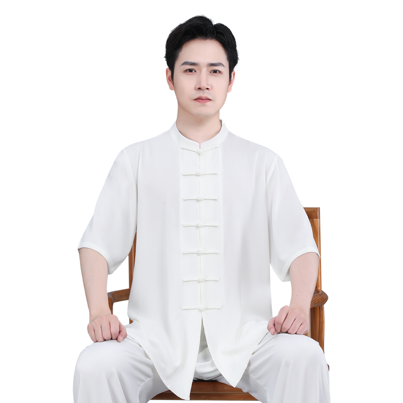 太极服男款新款高端八段锦武术服装秋冬季太极拳练功服女士加绒款