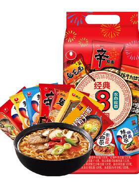 农心混合装辣白菜口味方便面