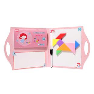 磁性七巧板智力拼图一年级教具小学生幼儿园专用儿童益智拼图玩具
