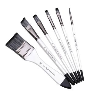 画笔6支混装套装学生专用绘画涂鸦板刷美术用品刷子批发油画专业