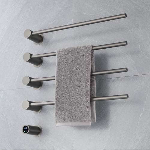 数显简约暗装加热304不锈钢电热毛巾杆家用浴室卫生间网红毛巾架