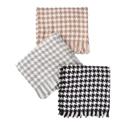 2024新款格子围巾加厚秋冬季学生