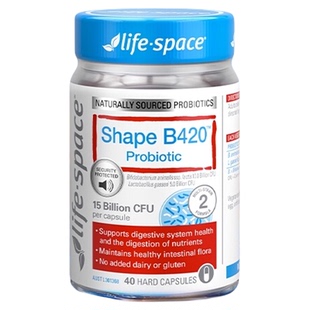 【自营】澳洲进口lifespace B420塑形益生菌胶囊身材管理40粒活性