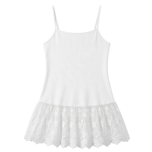 200斤姐感穿搭遮肉屁帘胖莹莹大码女装叠穿弹力打底衫蕾丝小吊带