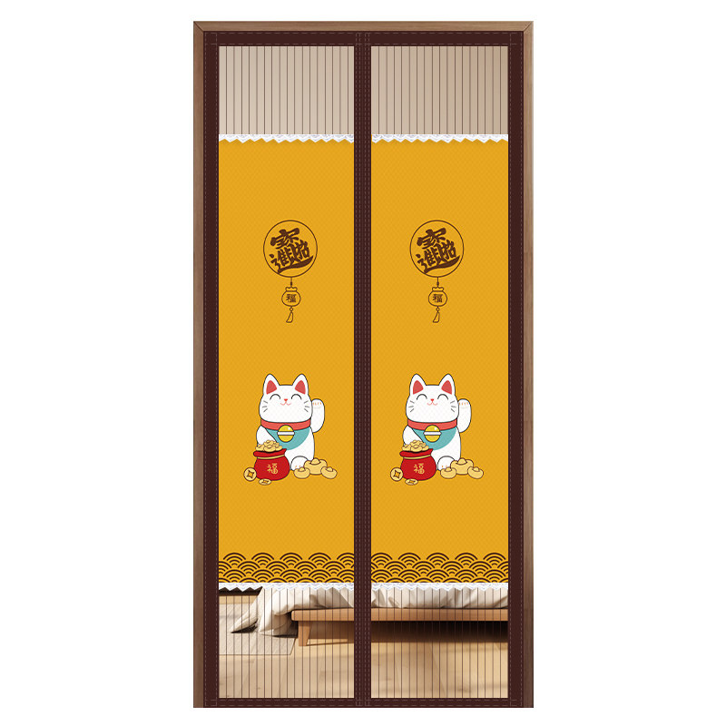 魔术贴免打孔防蚊门帘金刚网