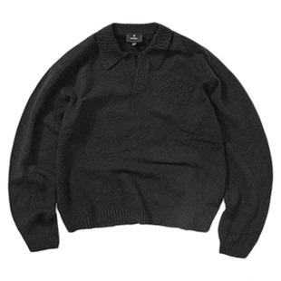 REPRESENT 25FW 针织休闲慵懒宽松POLO衫男女同款