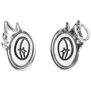 BLACKHEAD/黑头夏季新款定制宝石ab款趣味涂鸦眼睛耳钉情侣款