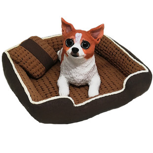 手工狗狗去世纪念品定制6CM吉娃娃芝娃娃塑像照片订做宠物狗模型