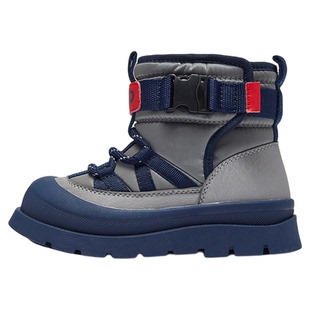 MQD马骑顿童鞋2026冬季新款男女幼儿棉鞋加绒保暖户外防滑雪地靴