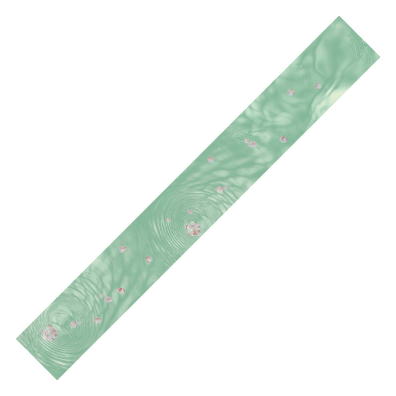 爱奇葩iqipa 落花逐水桌旗轻奢高端茶席氛围感茶桌垫布防水布长条