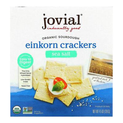 Jovial有机酸面团单粒小麦饼干酸酵更易消化肠胃无负担加班休闲零