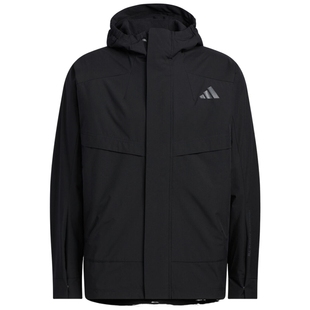 adidas阿迪达斯男子运动训练休闲梭织连帽夹克外套KB7624