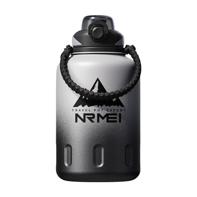 恩尔美2000ML大容量保温吸管杯