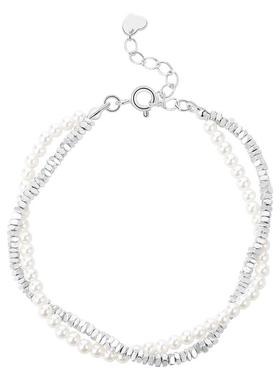 dodogogo缠绕碎银子珍珠手链