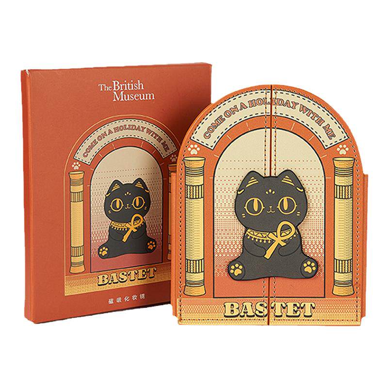 大英博物馆安德森猫和她的朋友们系列巴斯特的假期开门磁吸化妆镜