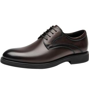 报喜鸟男士皮鞋2024春夏款英伦真皮新郎西装结婚商务正装大码男鞋