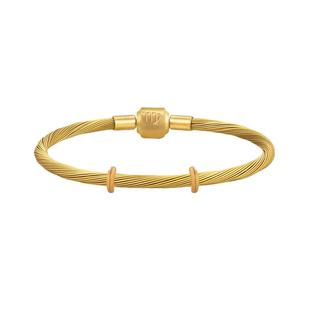 ROGO/月光生生扣十二星座情侣手链防水钢绳可穿转运珠手绳礼物