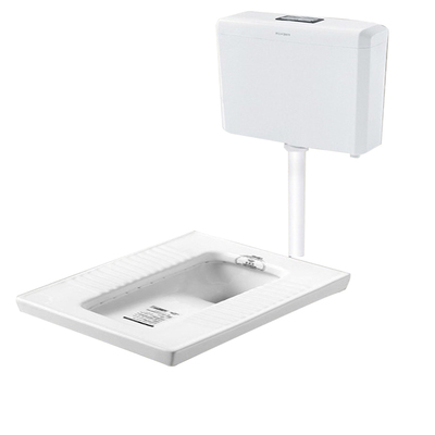 蹲便器大冲力加厚水箱法恩莎卫浴