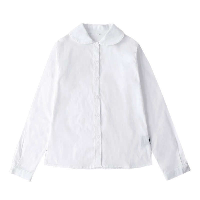 学院风女款长袖衬衫校服斯踏迪