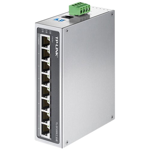 顺丰包邮】普联TP-LINK工业交换机5口8口百兆千兆以太网IP30防护TL-SF1005工业级 VLAN隔离DIN导轨壁挂网络监