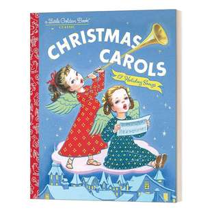 华研原版 英文原版绘本 Christmas Carols Little Golden Book 圣诞颂歌 兰登书屋精装小金书 英文版 进口英语原版书籍