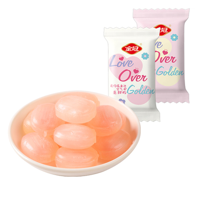 金冠水果味硬糖500g散装批发