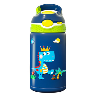 格非尔儿童保温杯带吸管女孩幼儿园上学专用男童水杯子小学生水壶