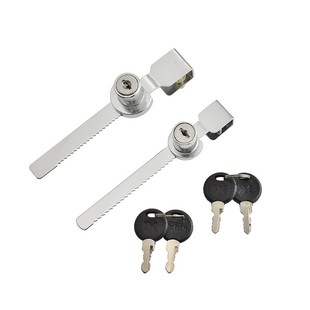 锯齿锁玻璃门锁酒柜展示柜中间锁橱柜左右推拉门锁扣免打孔玻璃锁