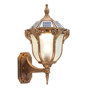 太阳能户外壁灯花园别墅大门柱子围墙室外庭院欧式院子外墙阳台灯