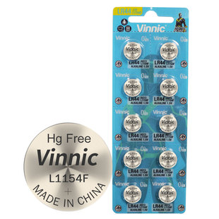 vinnic电子L1154F ag13 A76 lr44纽扣电池玩具姬存希眼霜10粒包邮