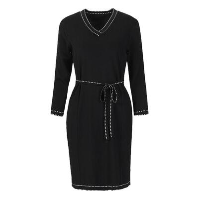 靓诺气质优雅包臀裙针织连衣裙