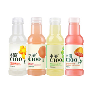 农夫山泉水溶C100复合果汁445ml*15瓶整箱批特价柠檬青皮桔饮料品