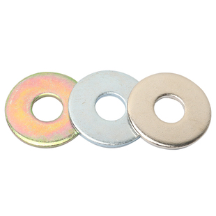 GB96镀锌镍彩锌加大加宽加厚平垫圈调整垫片M3M4M5M6M8M10M12-M24