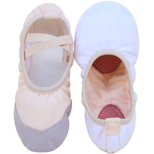 儿童舞蹈鞋加绒加厚免系带练功鞋女童冬季保暖软底跳舞鞋中国舞鞋