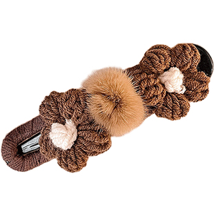 秋冬花朵鸭嘴夹发夹女2025新款高级感一字抓夹后脑勺鲨鱼夹子头饰