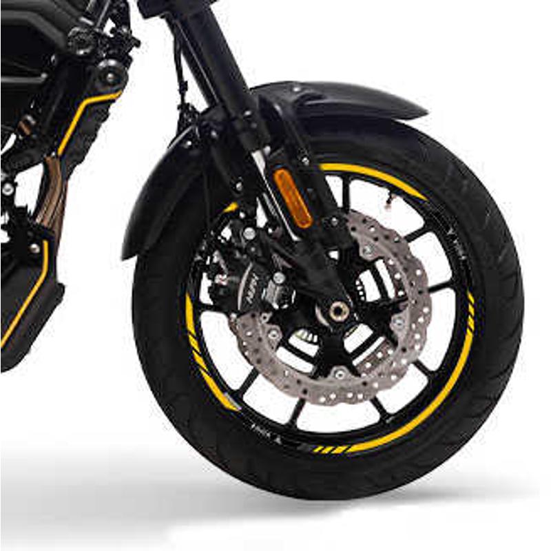 适用无极500R 300RR摩托车350AC轮胎轮毂反光贴膜525AC钢圈贴17寸