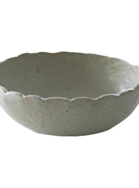 日本陶艺作家手作绵羊碗粗陶碗