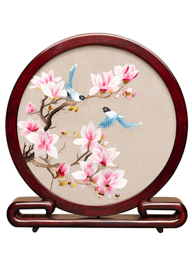 苏绣摆件绣美礼品装饰中式双面绣