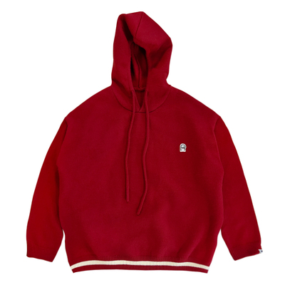 新年针织休闲慵懒风连帽毛衣