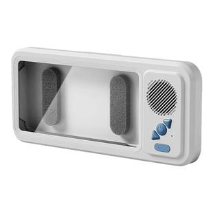 妙酷【带出声孔】浴室防水手机盒音箱支架可伸缩旋转洗澡追剧神器厨房卫生间厕所置物架淋浴看电视放玩贴墙上